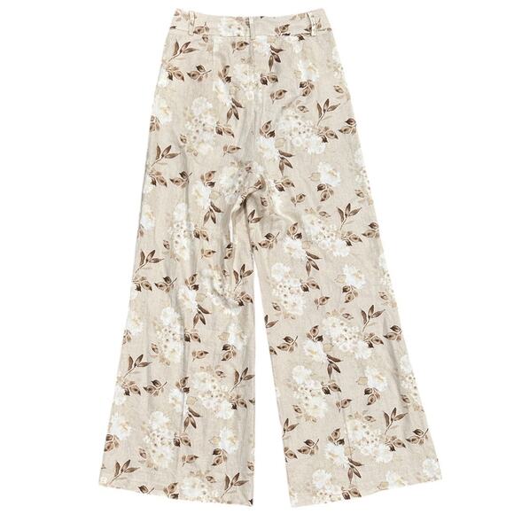 House of Harlow 1960 Samina Wide Leg Linen Trousers - Picture 1 of 4
